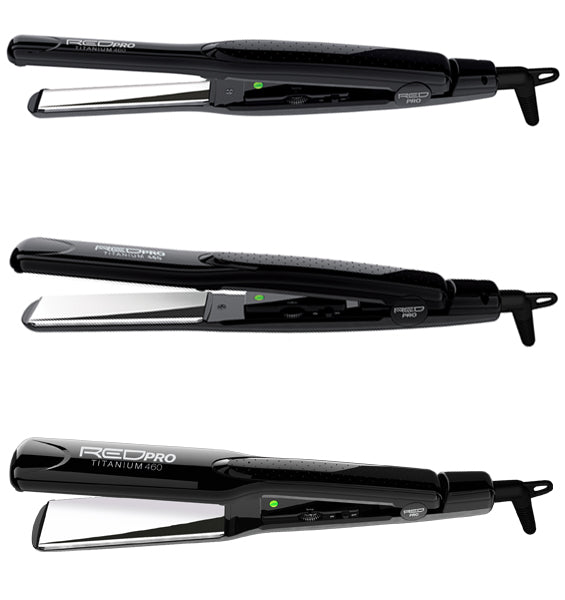 Red Pro Titanium Flat Iron